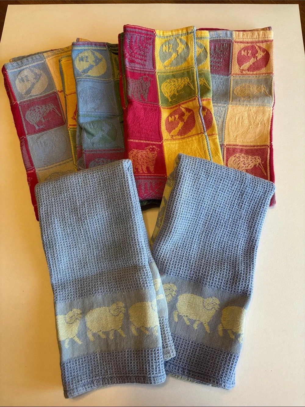 Sheep-Kiwi-Print New Zealand Dish Towels (6)